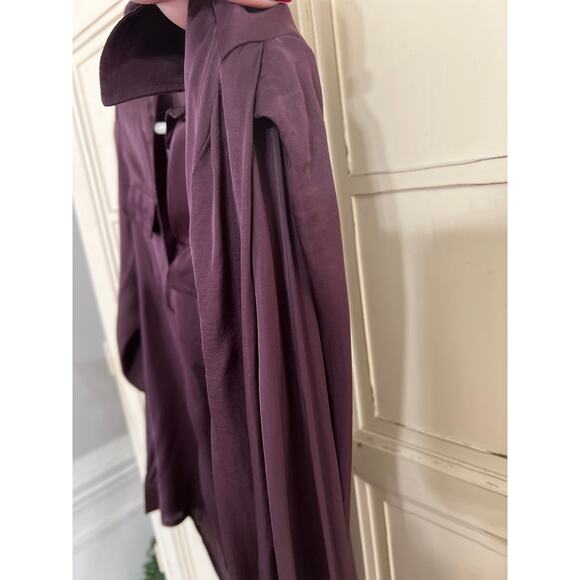 Young Fabulous & Broke size XS plum colored viscose blouse top - Picture 3 of 4